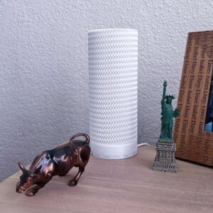 USB Powered Table Lamp Wavy Walls