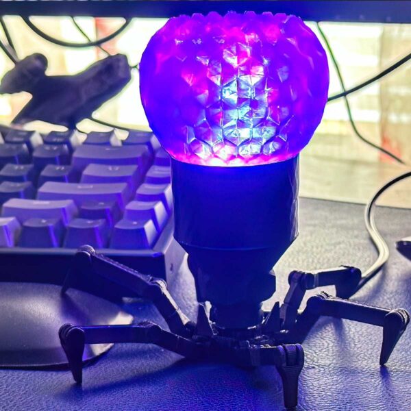 Cyberpunk Spider USB Desk Lamp - RGB Color, Sound Activated