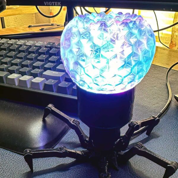 Cyberpunk Spider USB Desk Lamp - RGB Color, Sound Activated