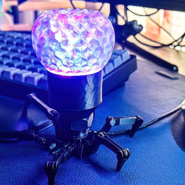 Cyberpunk Spider USB Desk Lamp - RGB Color, Sound Activated