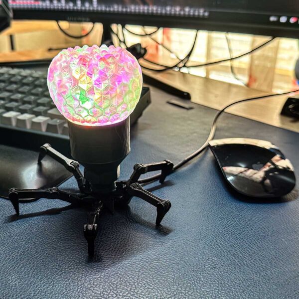 Cyberpunk Spider USB Desk Lamp - RGB Color, Sound Activated