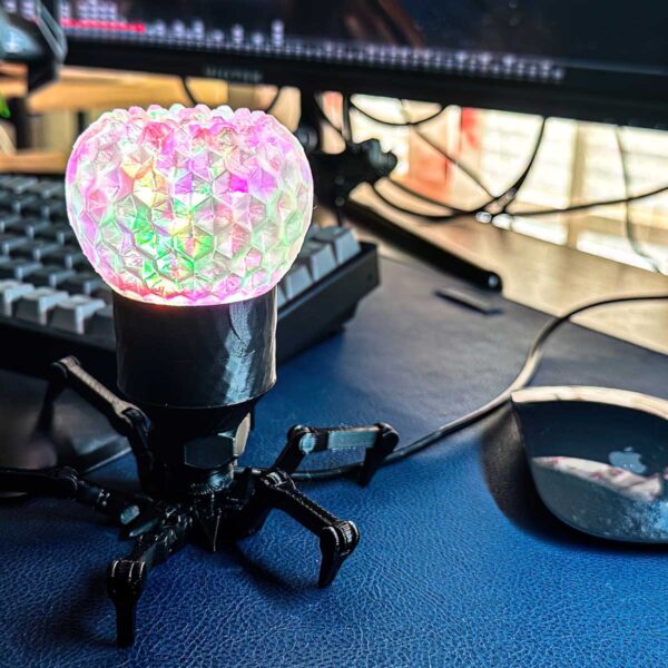 Cyberpunk Spider USB Desk Lamp - RGB Color, Sound Activated